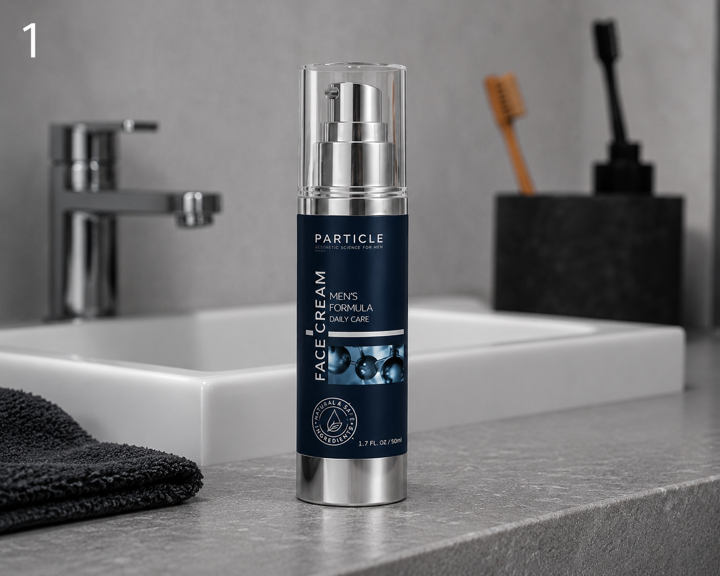 Particle Face Cream For Men 6 In 1 Anti Aging Cream Fights Eye Bags Dark Spots